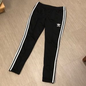 Adidas skinny joggers Small